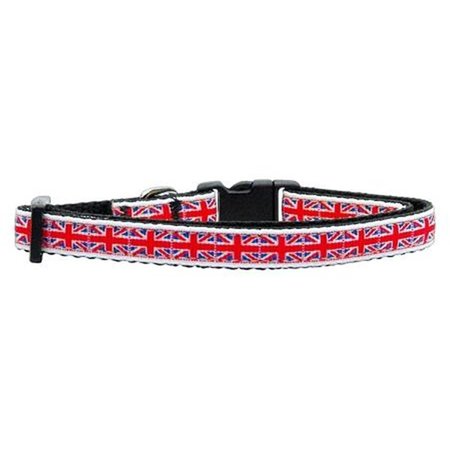 UNCONDITIONAL LOVE Tiled Union Jack- UK Flag Nylon Ribbon Collar Small UN763614